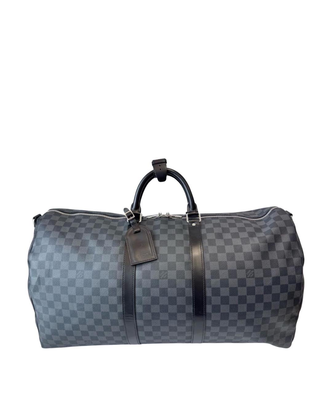 LOUIS VUITTON Черная дорожная/спортивная сумка, фото 1