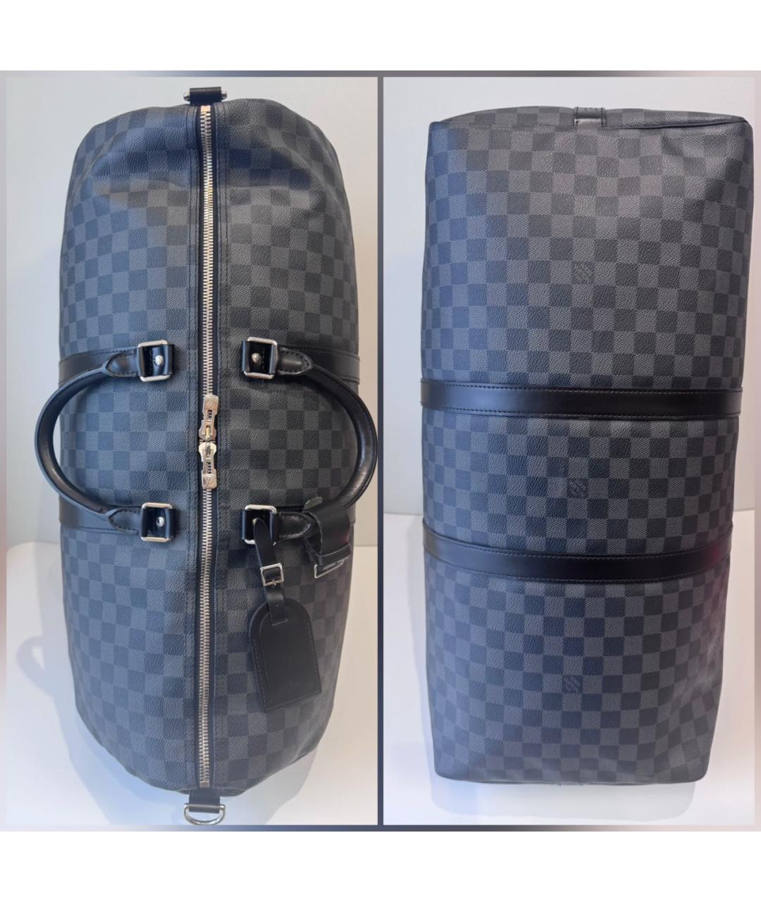 LOUIS VUITTON Черная дорожная/спортивная сумка, фото 5