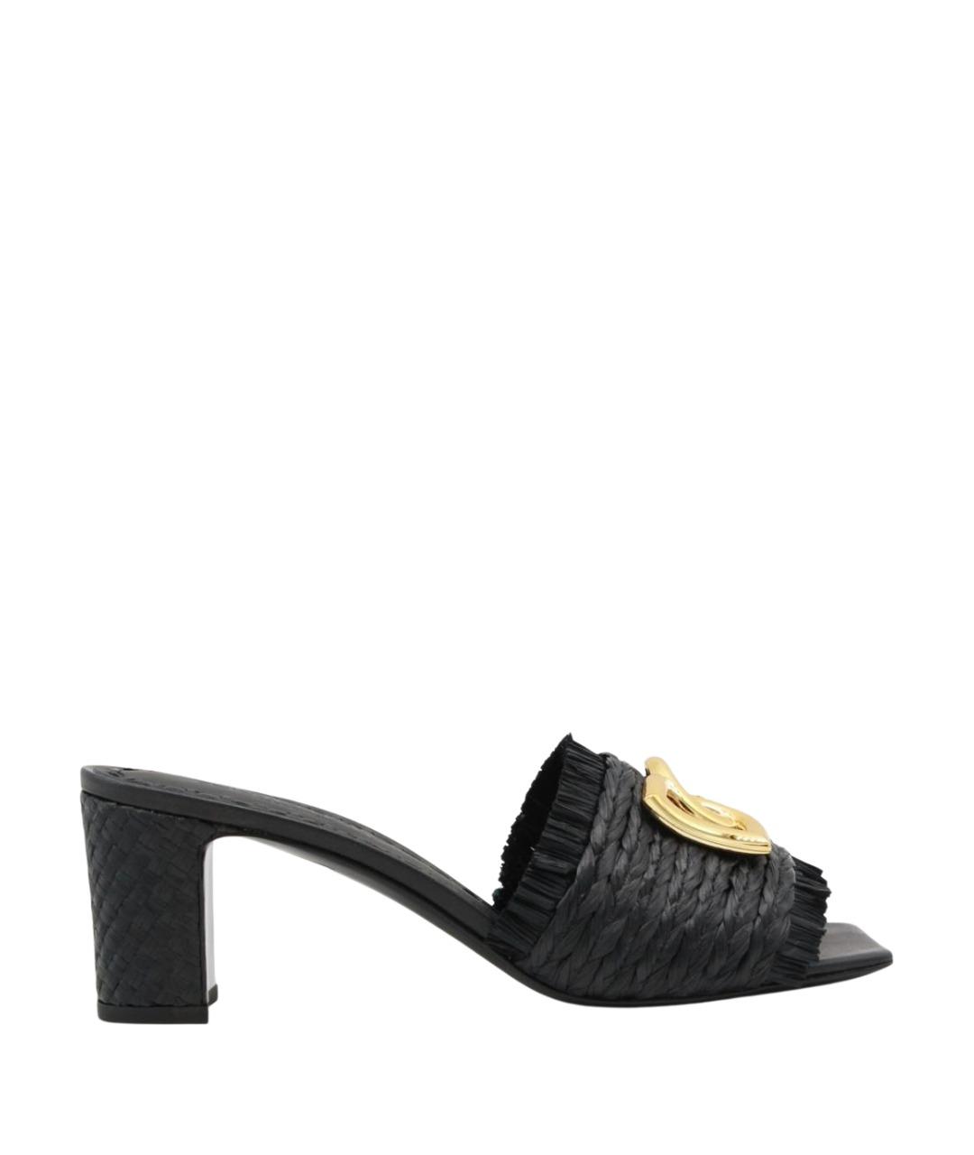 DOLCE&GABBANA Черные мюли, фото 1