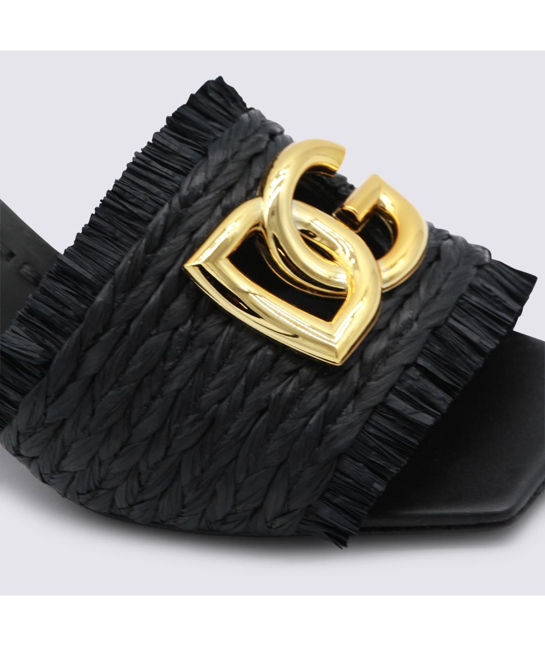 DOLCE&GABBANA Черные мюли, фото 4