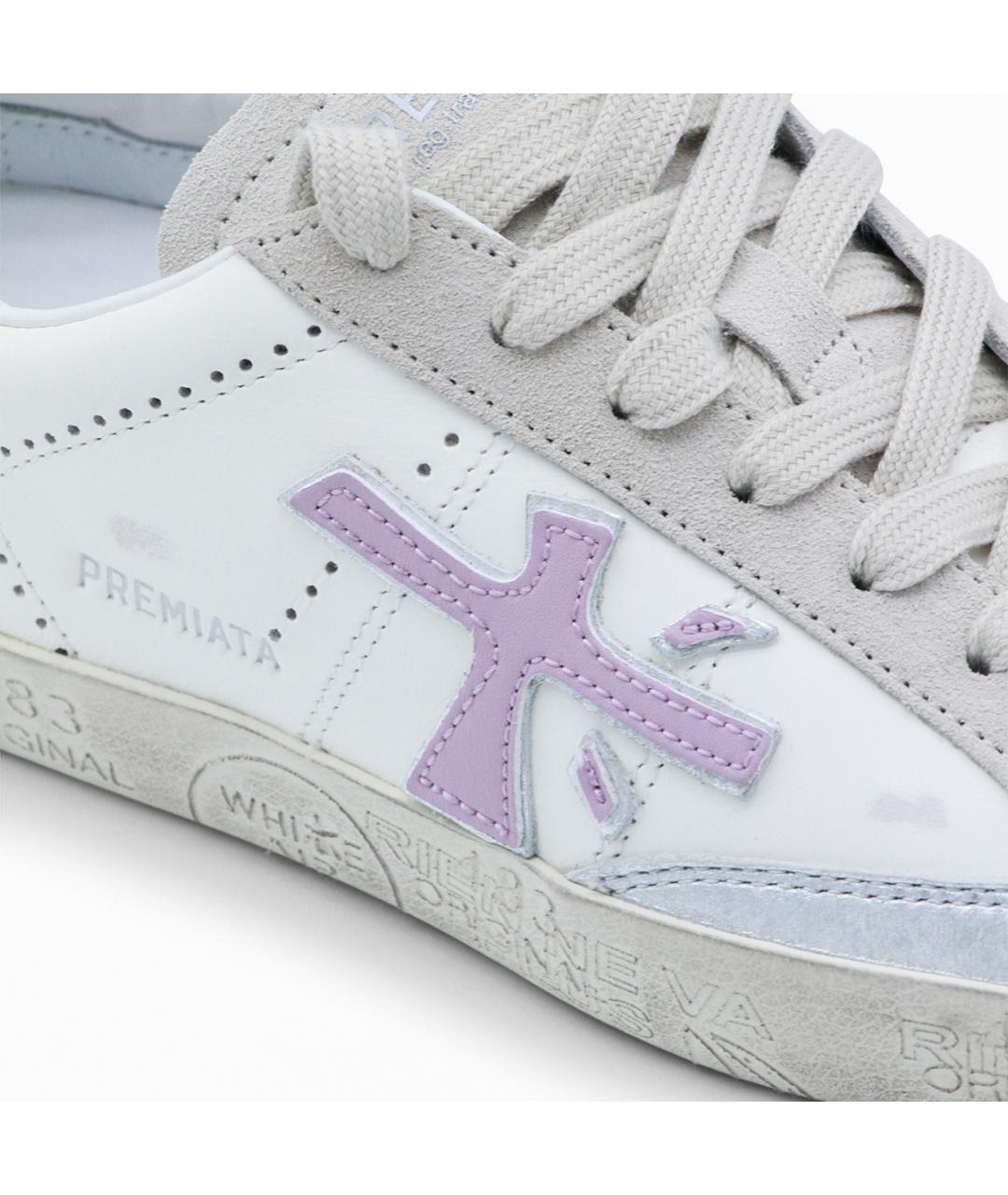 PREMIATA Белые кожаные кеды, фото 4