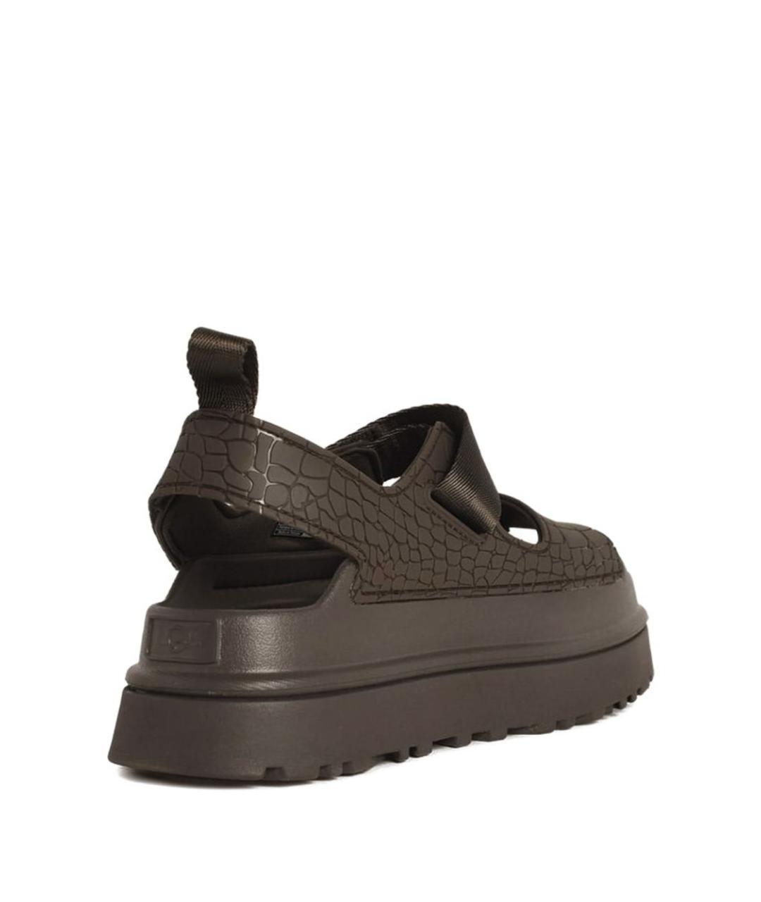 UGG AUSTRALIA Зеленые синтетические босоножки, фото 2