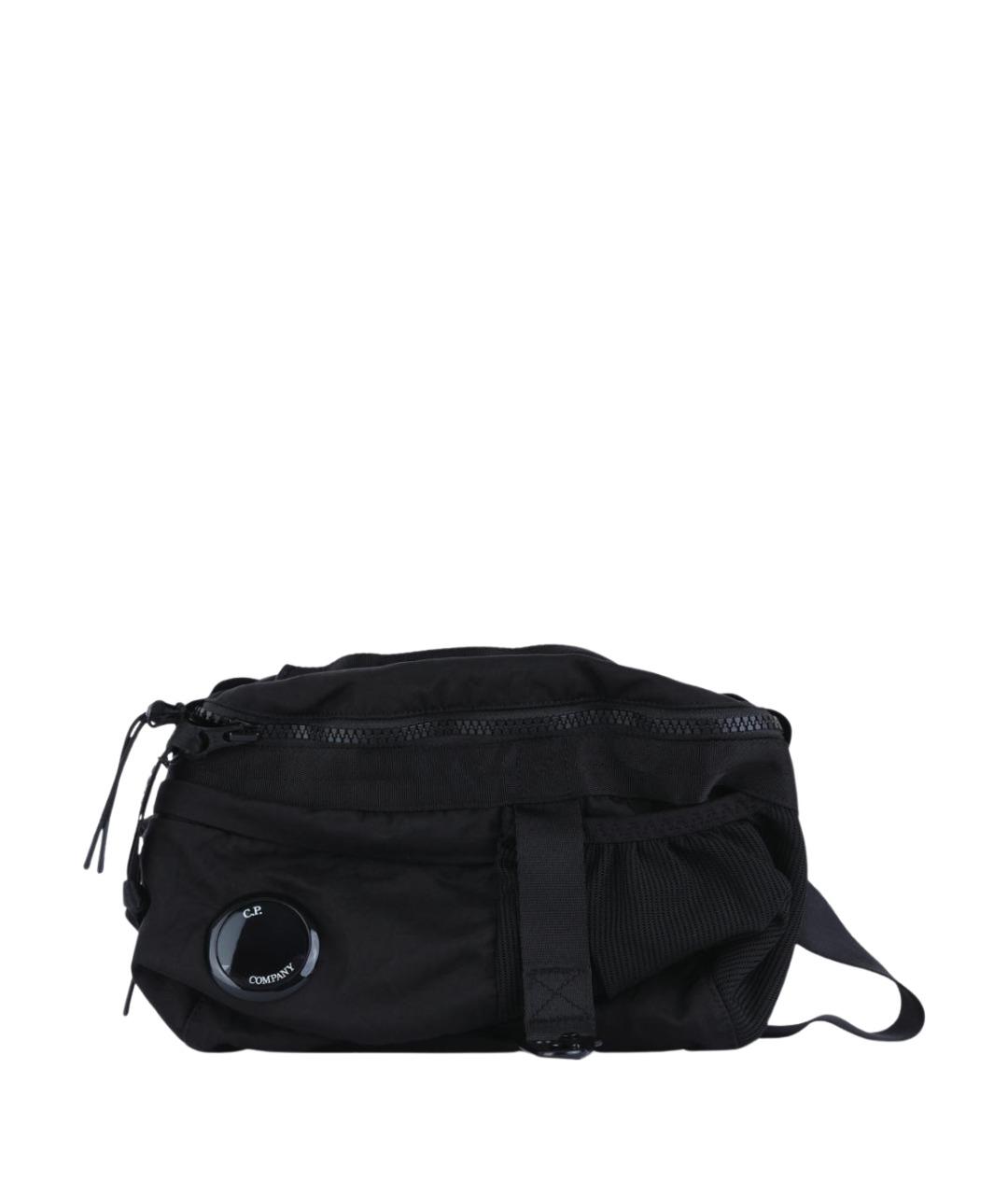 CP COMPANY Черная синтетическая поясная сумка, фото 1