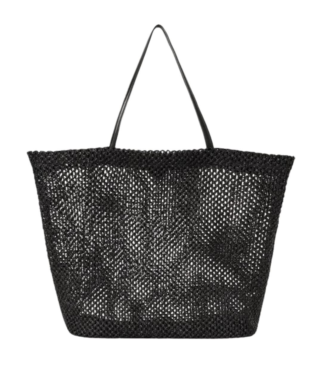 THE ROW Черная пелетеная сумка тоут, фото 1