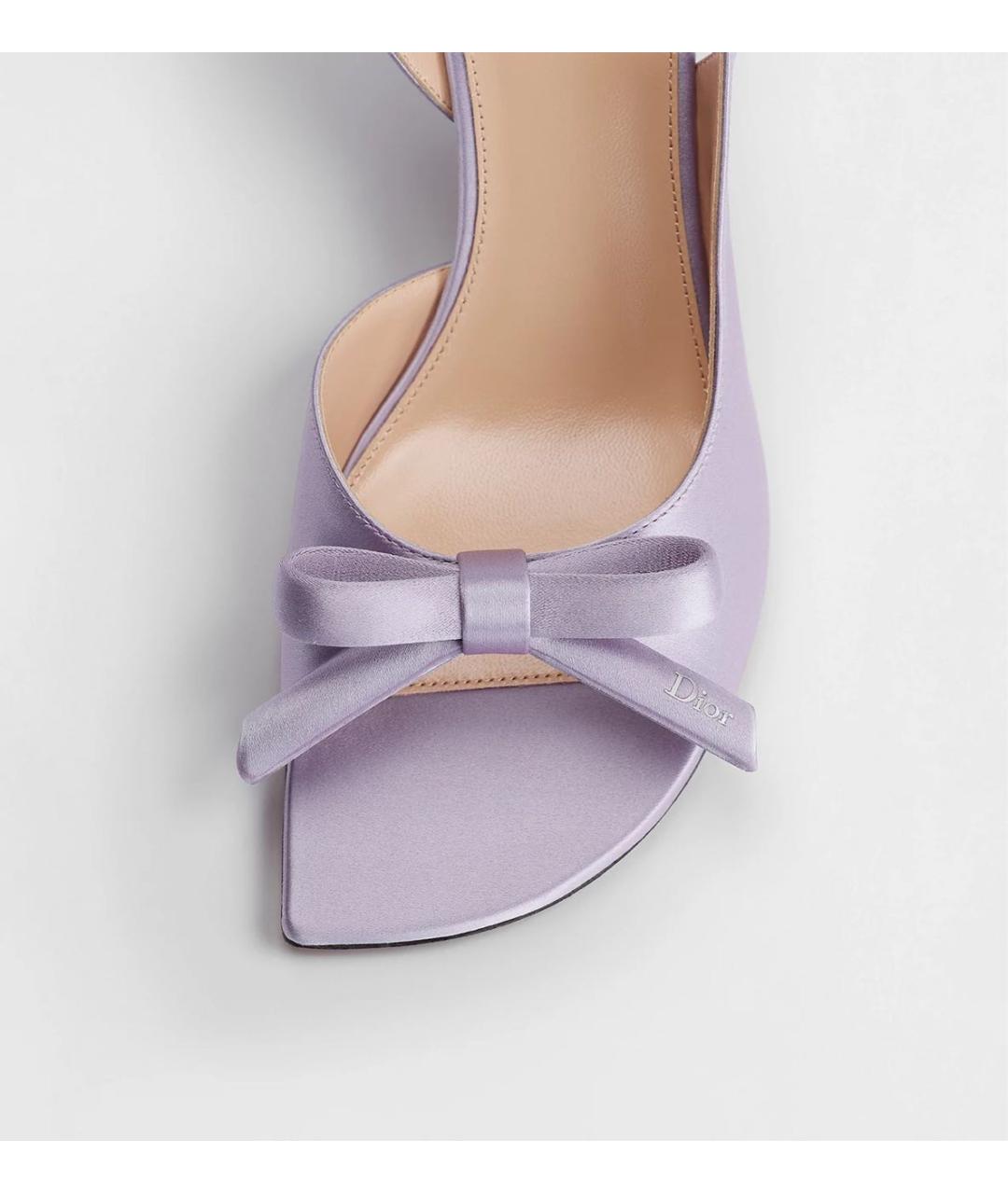 CHRISTIAN DIOR Фиолетовые босоножки, фото 4