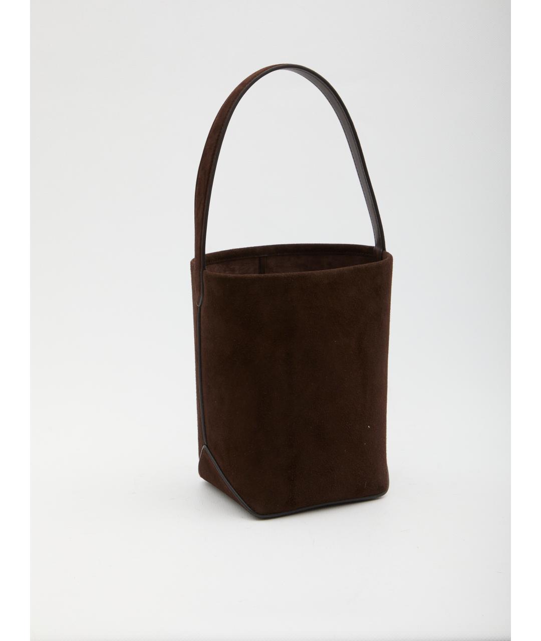 THE ROW Коричневая замшевая сумка через плечо, фото 2