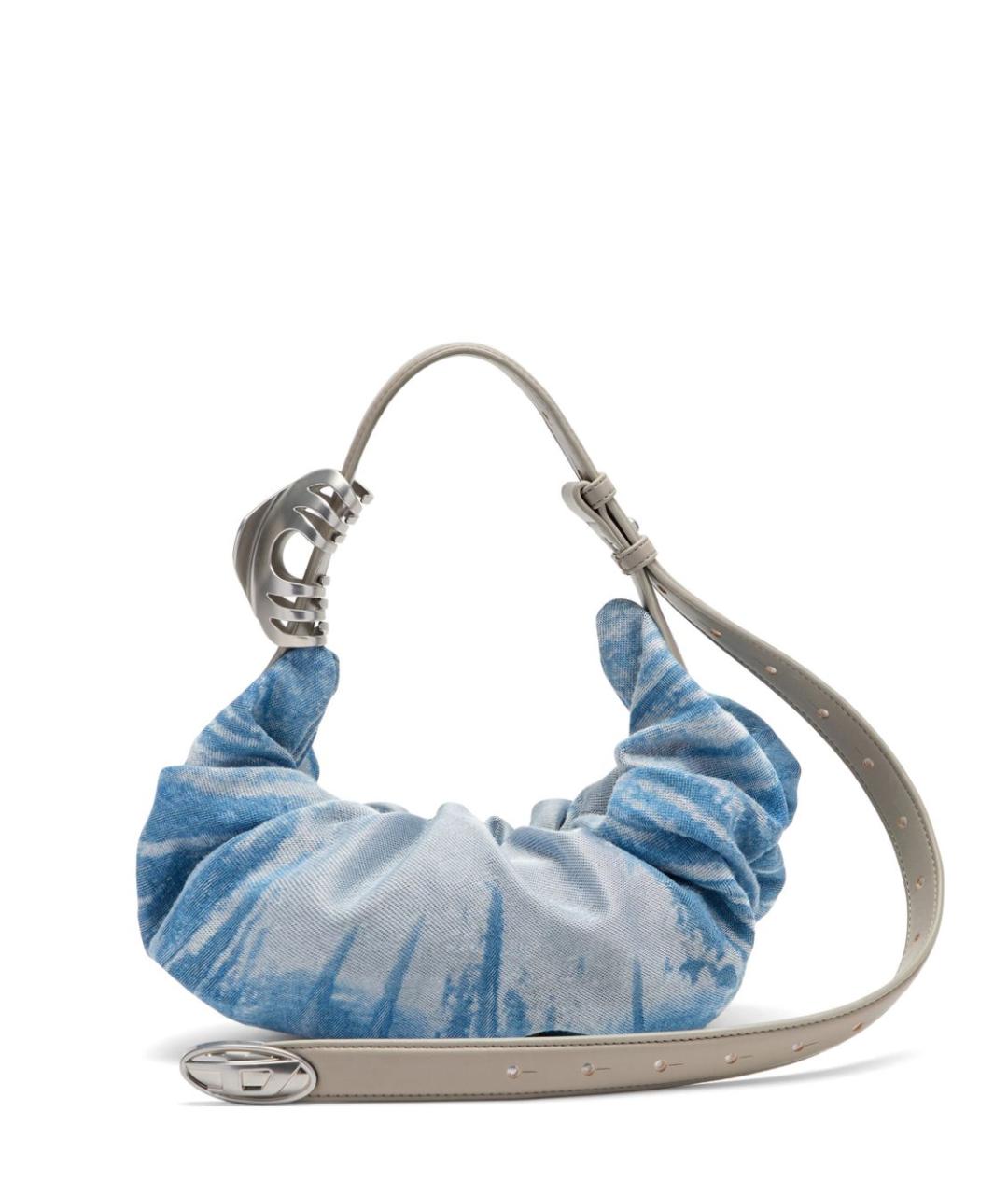 DIESEL Синяя тканевая сумка через плечо, фото 1