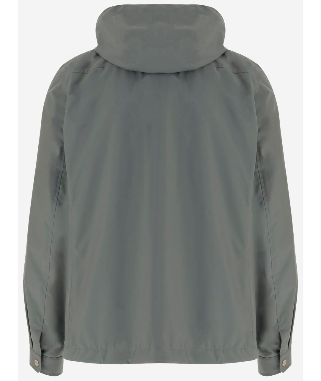 MOORER Серая полиэстеровая куртка, фото 2