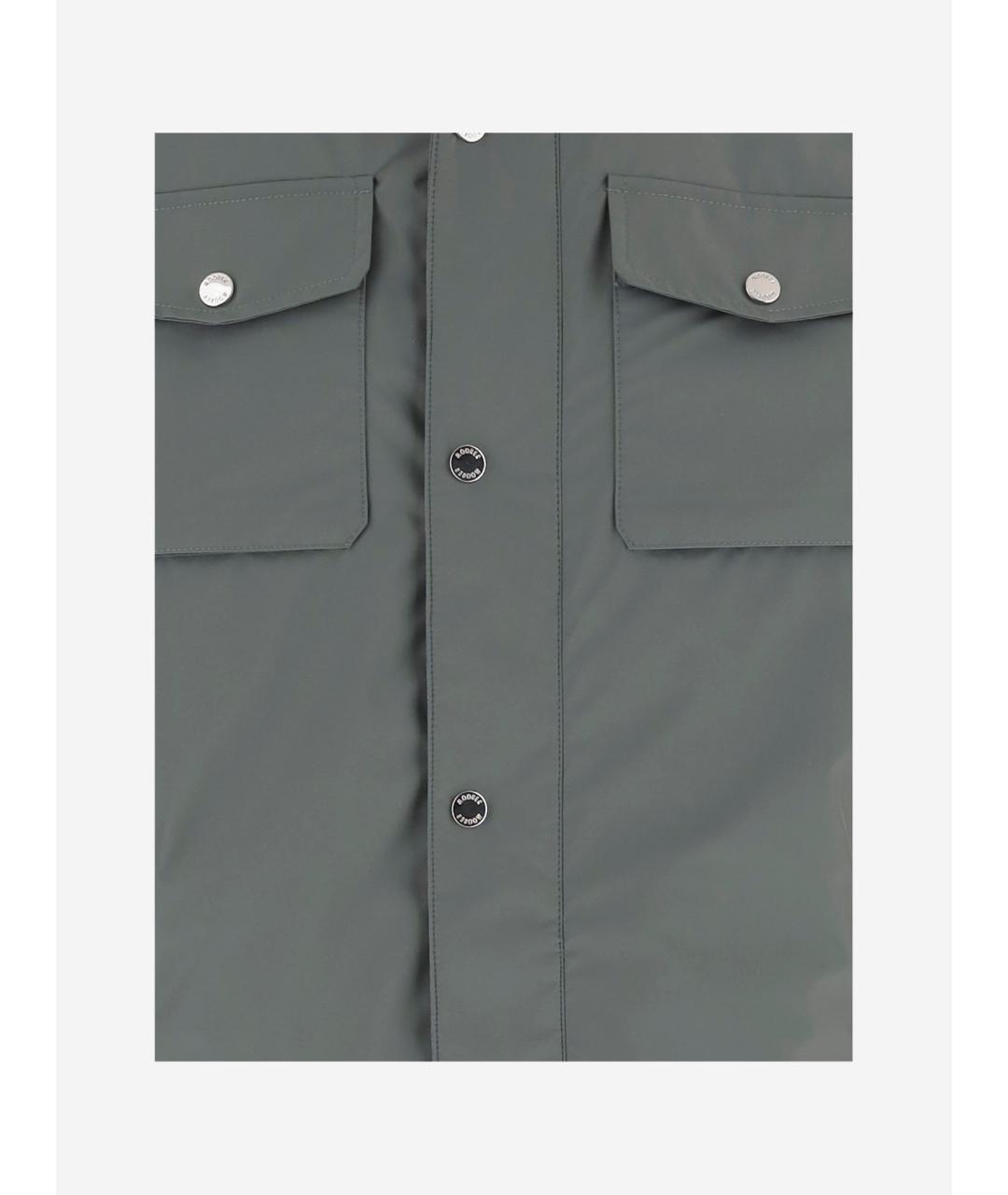 MOORER Серая полиэстеровая куртка, фото 3