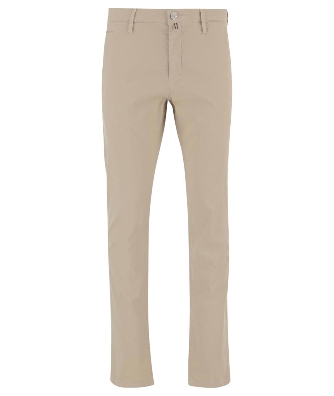 JACOB COHEN Бежевые хлопковые повседневные брюки, фото 1