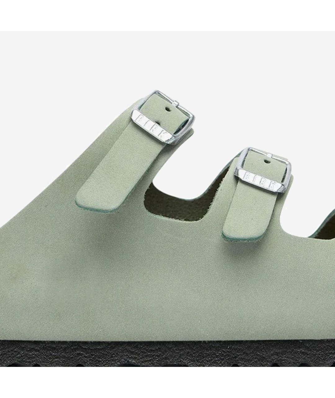 BIRKENSTOCK Зеленые замшевые сандалии, фото 5