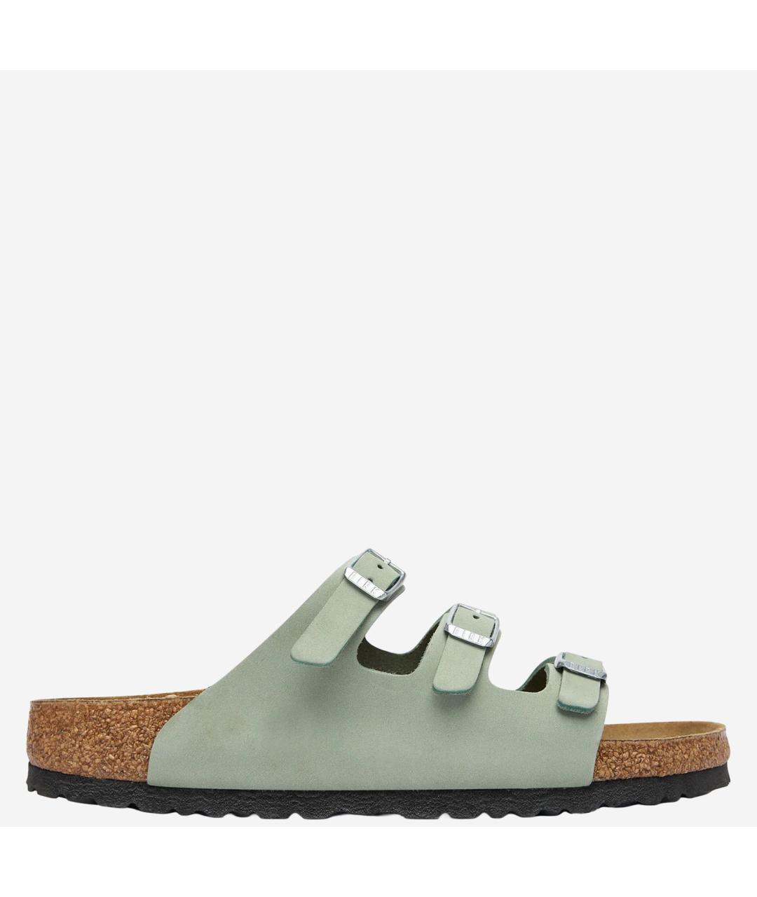 BIRKENSTOCK Зеленые замшевые сандалии, фото 6