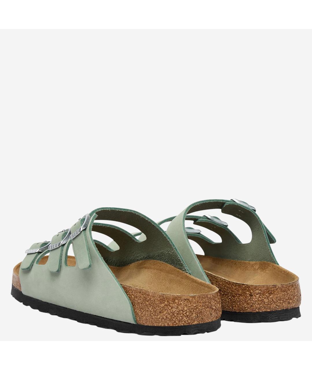 BIRKENSTOCK Зеленые замшевые сандалии, фото 4