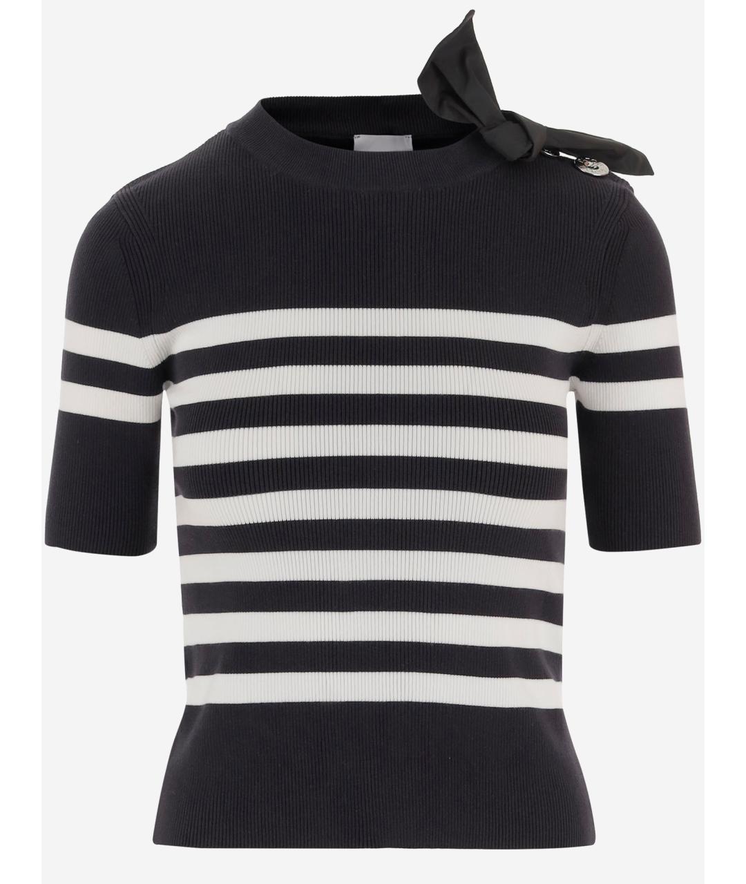 PATOU Черная хлопковая футболка, фото 4