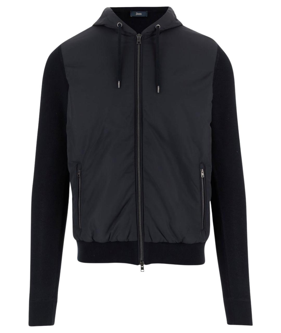 HERNO Черная полиэстеровая куртка, фото 1