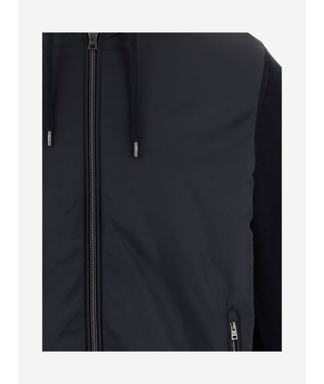 HERNO Черная полиэстеровая куртка, фото 3