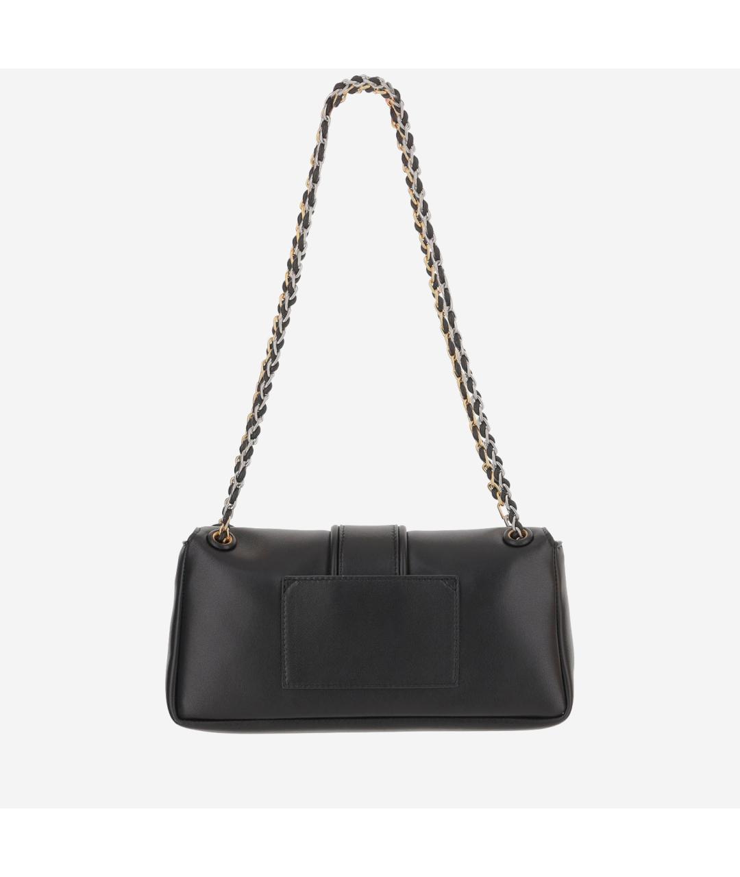 JACQUEMUS Черная кожаная сумка через плечо, фото 3