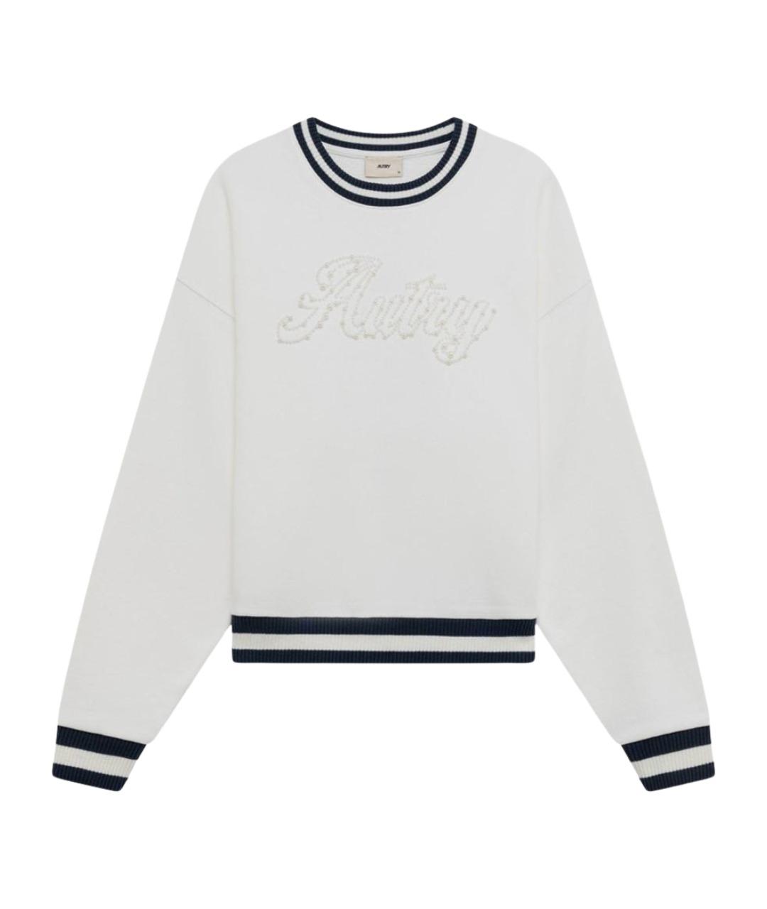 AUTRY Белый хлопковый джемпер / свитер, фото 1