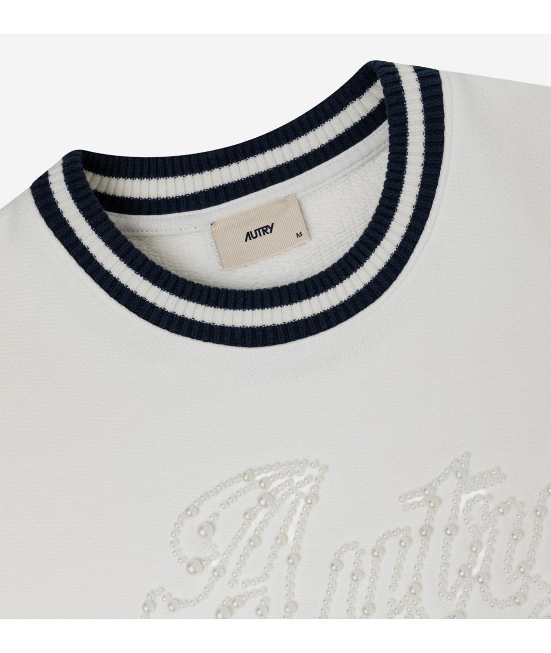 AUTRY Белый хлопковый джемпер / свитер, фото 3