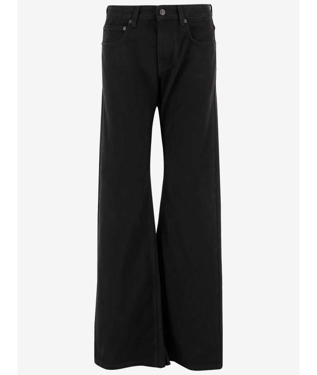 BALENCIAGA Черные хлопковые джинсы клеш, фото 4