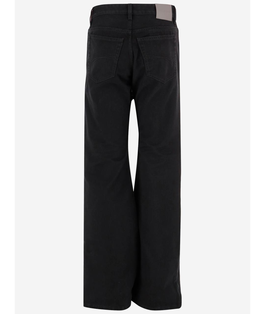 BALENCIAGA Черные хлопковые джинсы клеш, фото 2