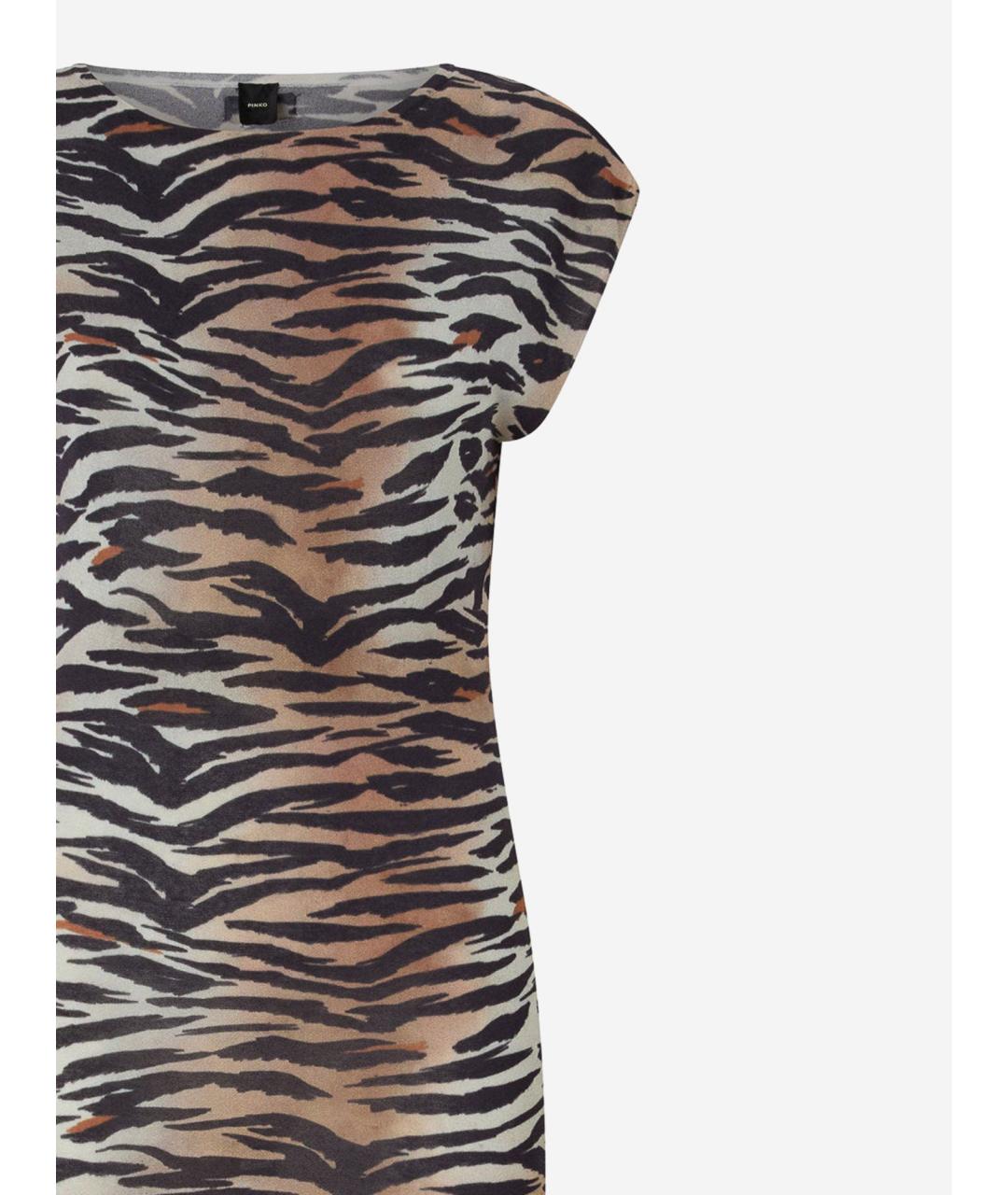 PINKO Мульти хлопковое повседневное платье, фото 3