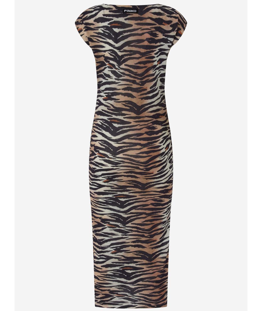 PINKO Мульти хлопковое повседневное платье, фото 2