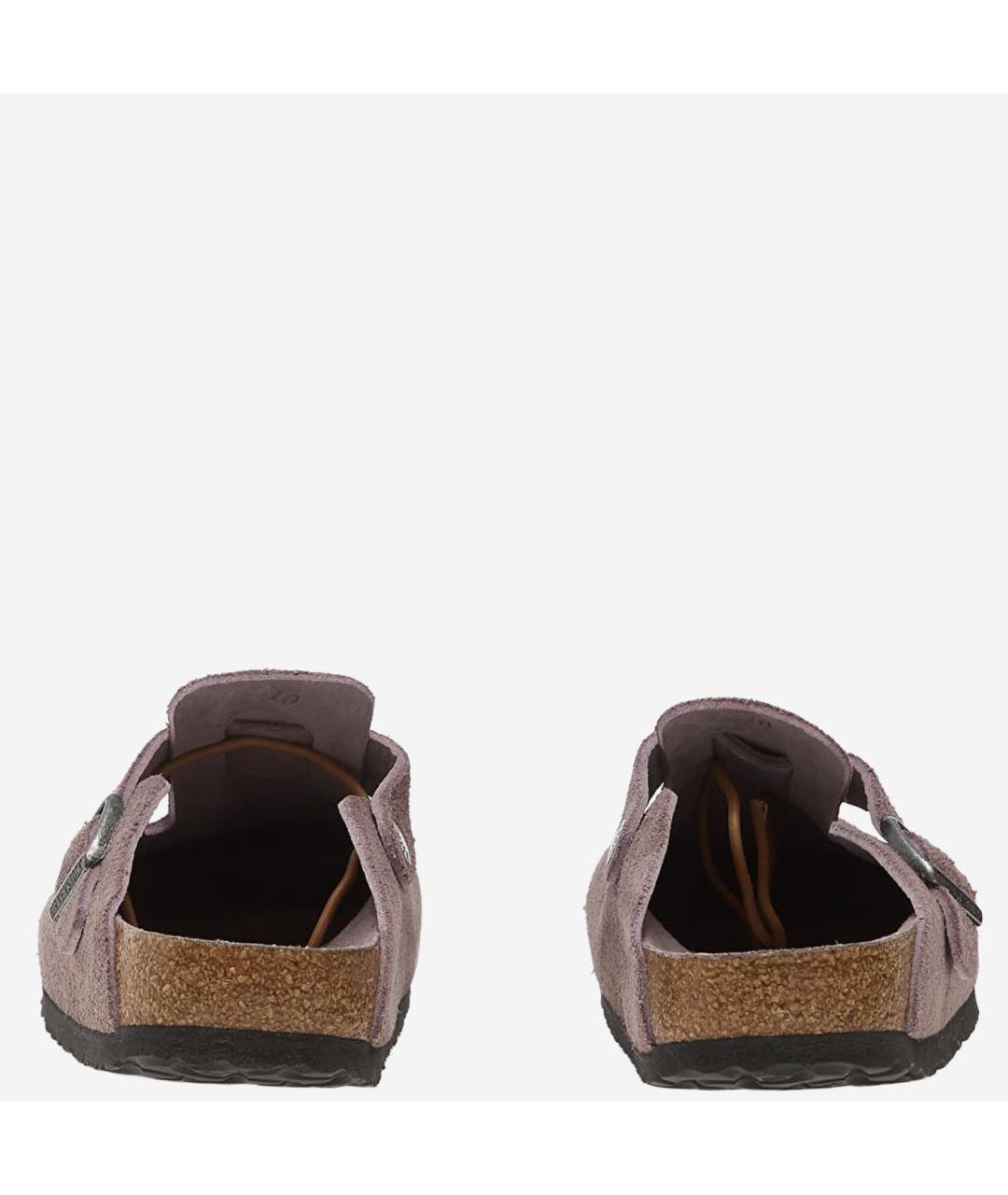 BIRKENSTOCK Фиолетовые замшевые мюли, фото 4
