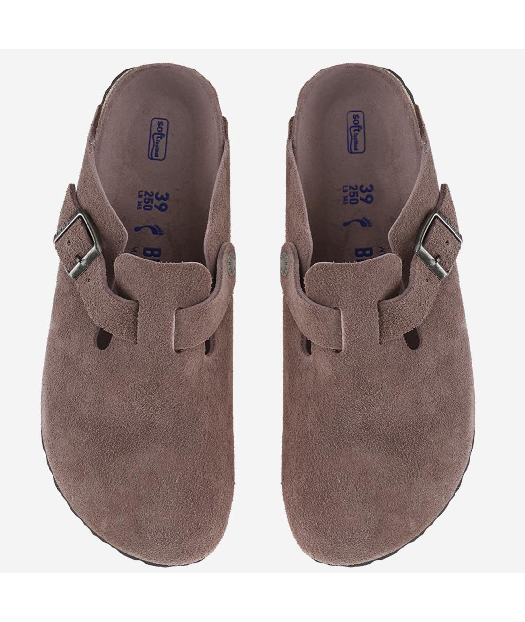 BIRKENSTOCK Фиолетовые замшевые мюли, фото 2