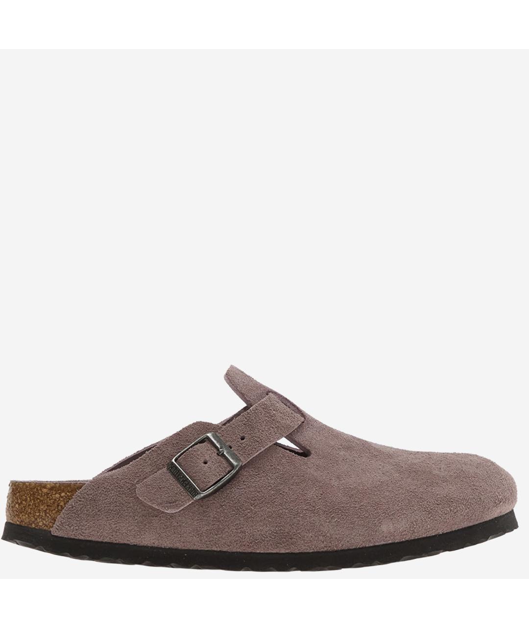 BIRKENSTOCK Фиолетовые замшевые мюли, фото 6