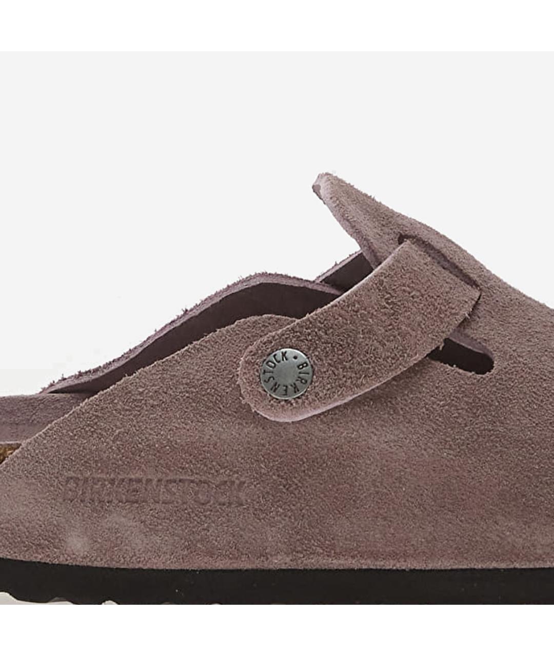 BIRKENSTOCK Фиолетовые замшевые мюли, фото 5