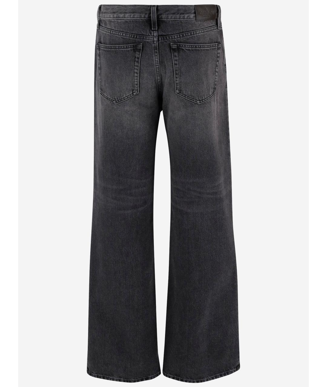 GUCCI Темно-синие хлопковые джинсы клеш, фото 2