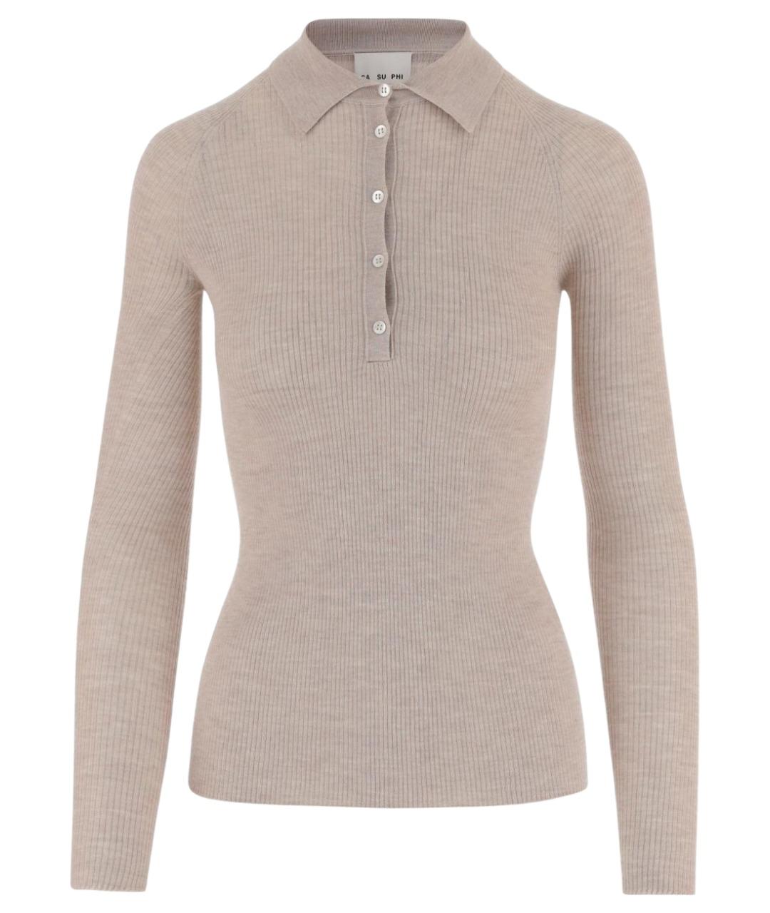 Sa Su Phi Бежевый кашемировый джемпер / свитер, фото 1