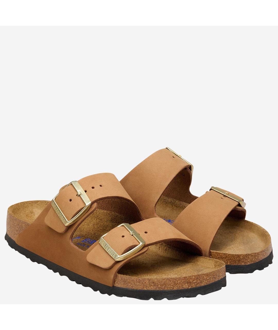 BIRKENSTOCK Коричневые замшевые сандалии, фото 3