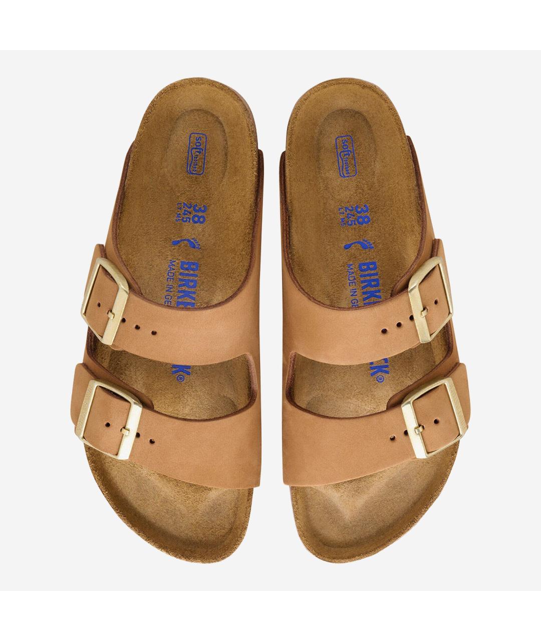BIRKENSTOCK Коричневые замшевые сандалии, фото 2