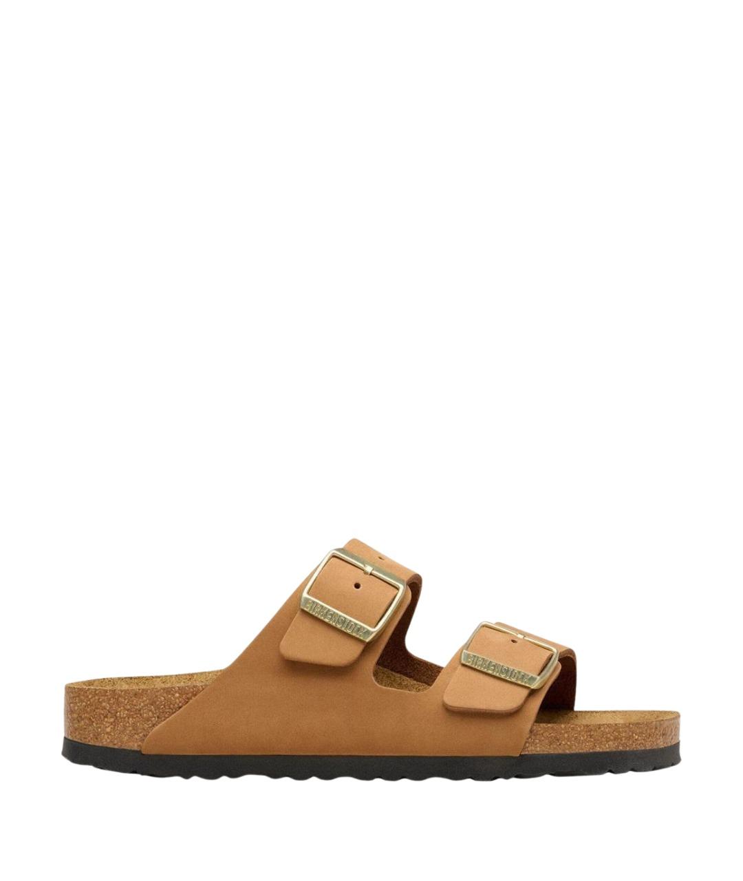 BIRKENSTOCK Коричневые замшевые сандалии, фото 1