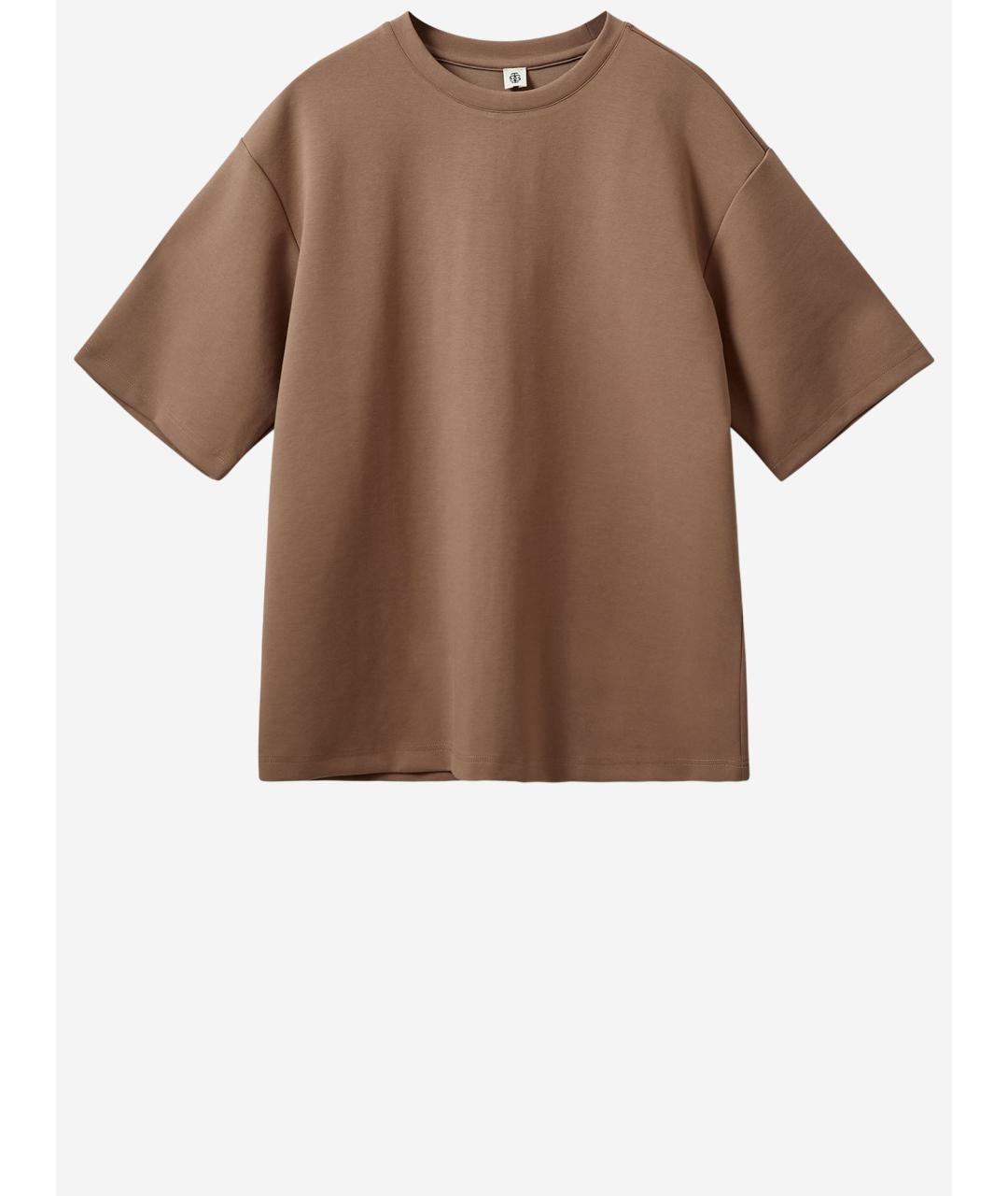 THE GARMENT Бежевая хлопковая футболка, фото 4