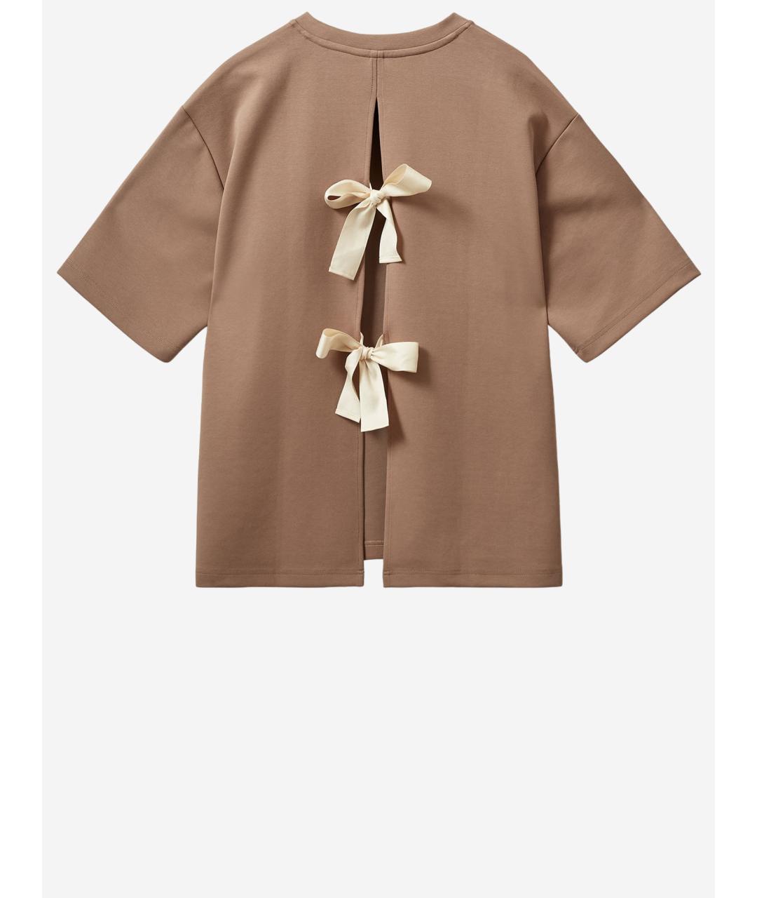 THE GARMENT Бежевая хлопковая футболка, фото 2