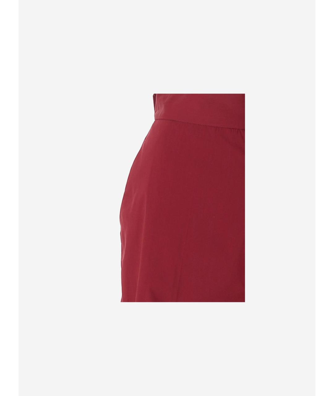 Sa Su Phi Бордовые хлопковые брюки широкие, фото 3