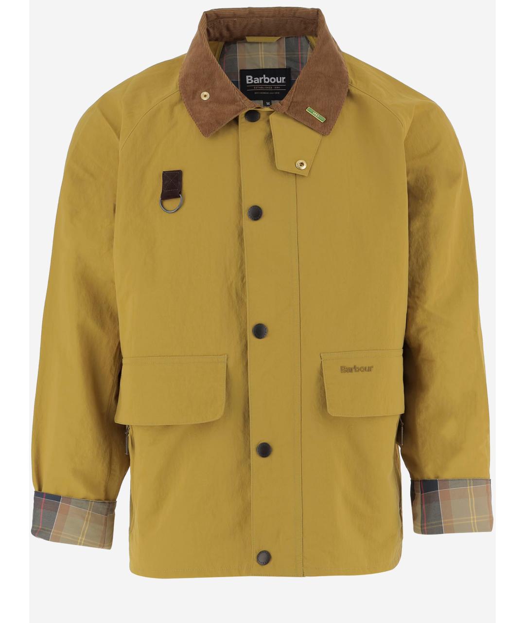 BARBOUR Горчичная полиамидовая куртка, фото 4
