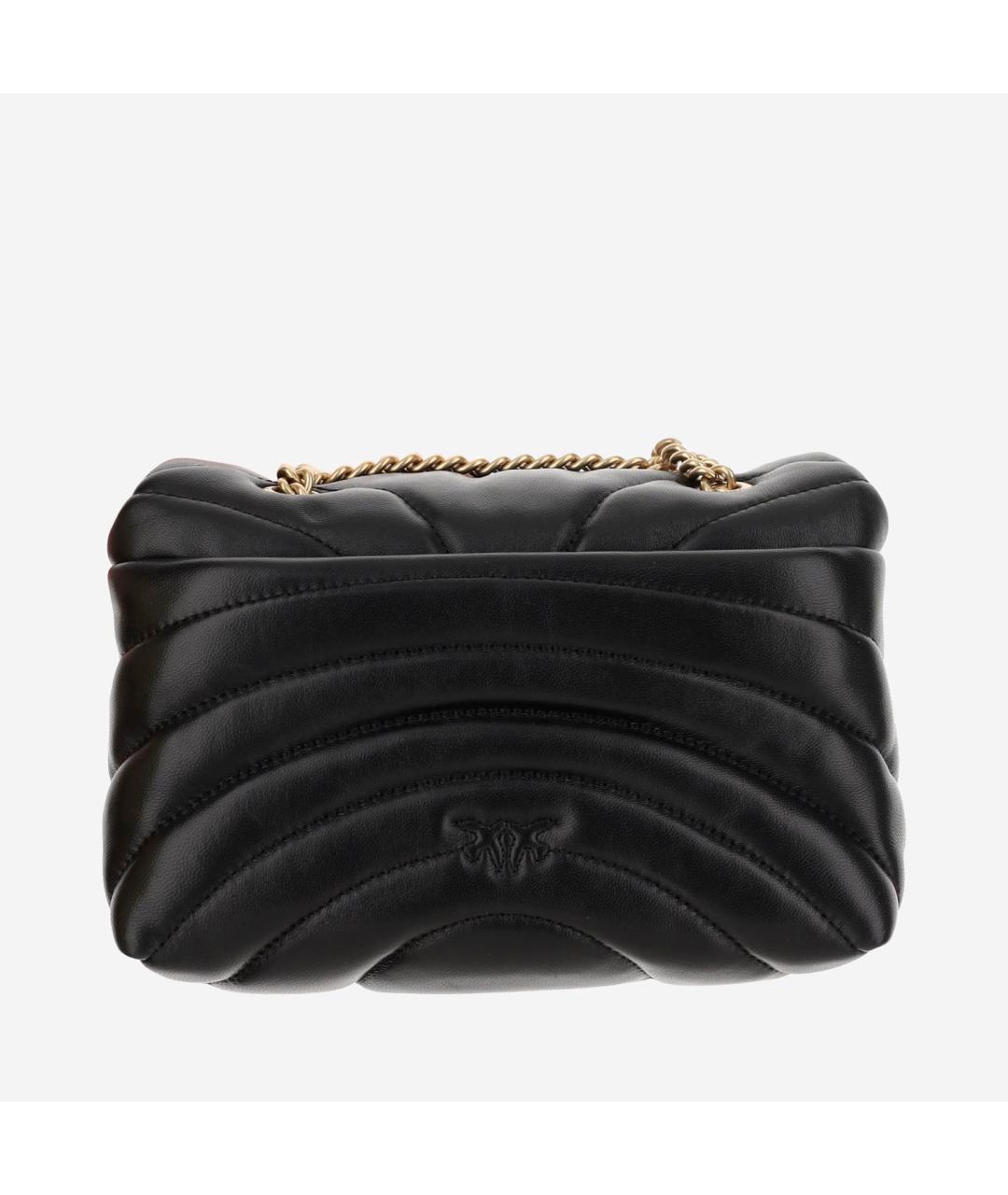 PINKO Черная кожаная сумка через плечо, фото 3