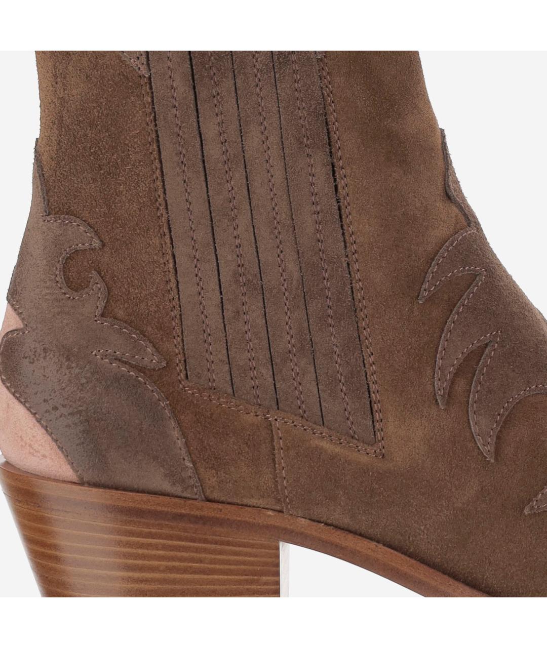 SARTORE Коричневые замшевые полусапоги, фото 4