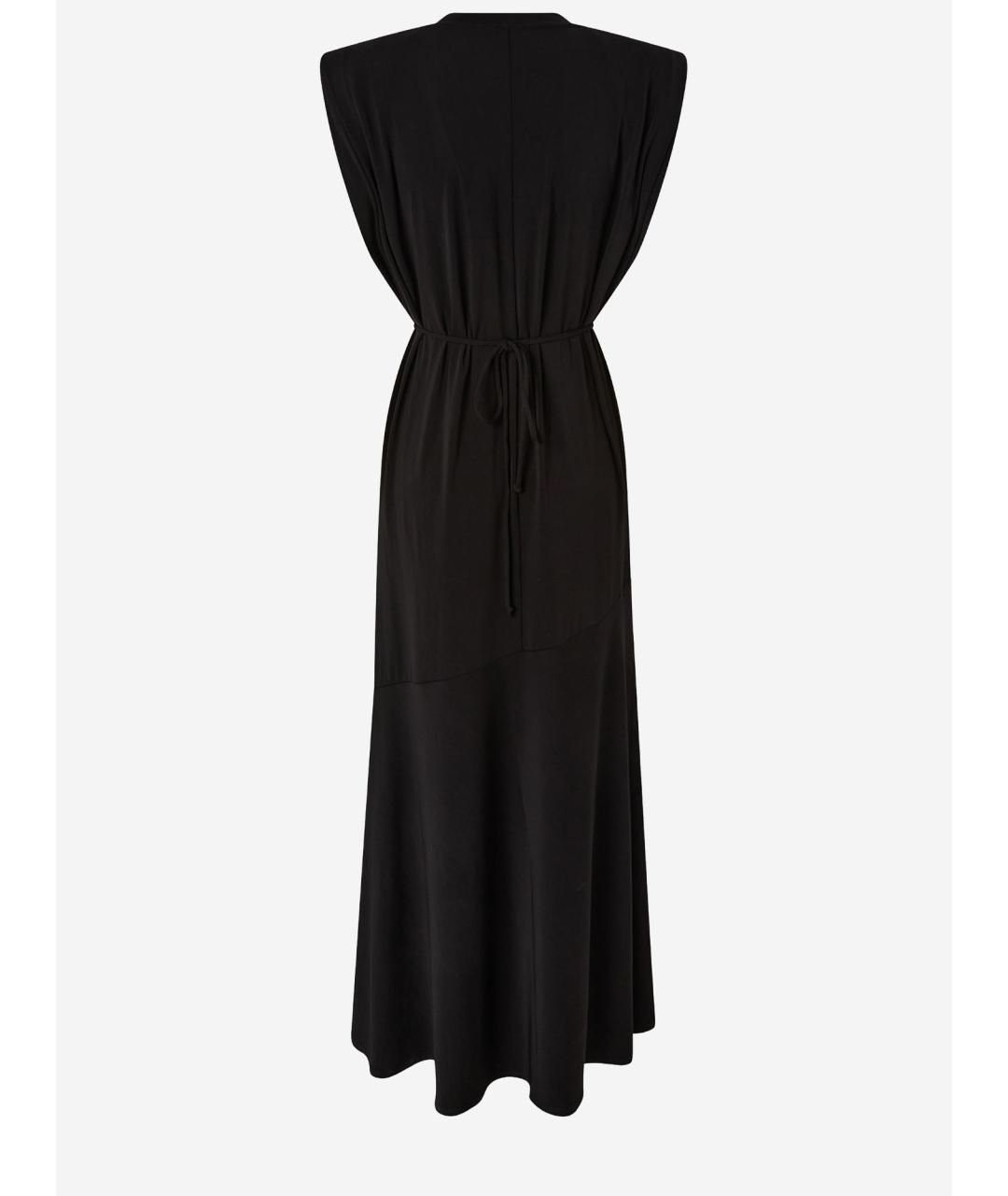 PINKO Черное полиамидовое повседневное платье, фото 2