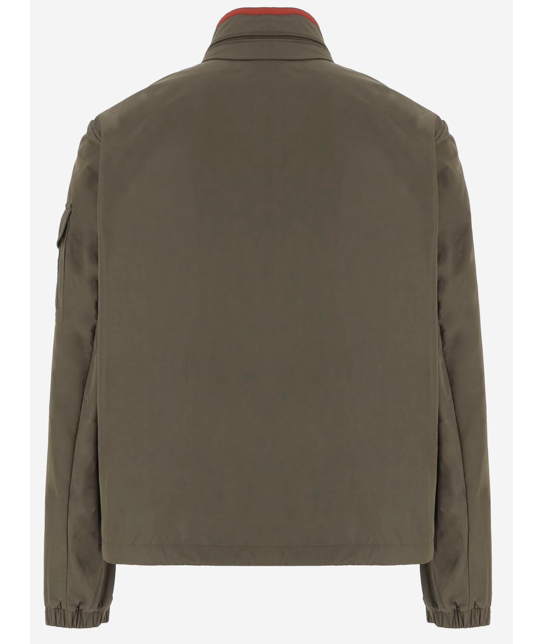 MONCLER Зеленая полиэстеровая куртка, фото 2