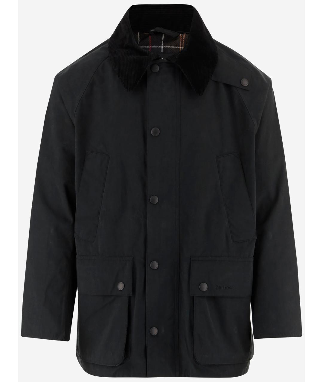 BARBOUR Черная хлопковая куртка, фото 4