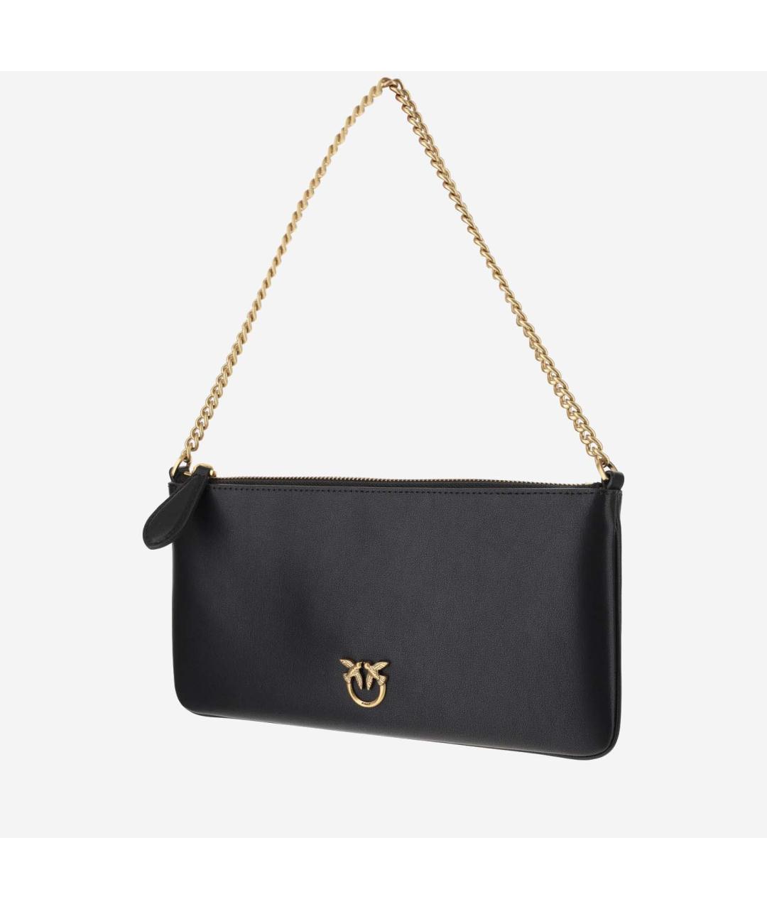 PINKO Черная кожаная сумка через плечо, фото 2