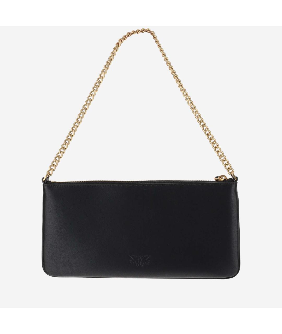 PINKO Черная кожаная сумка через плечо, фото 3