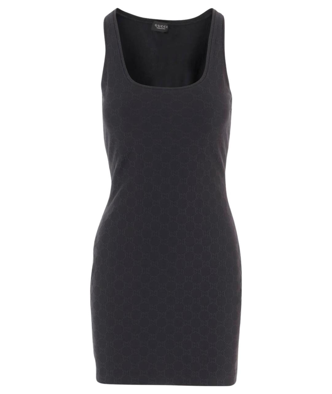 GUCCI Черное полиамидовое повседневное платье, фото 1