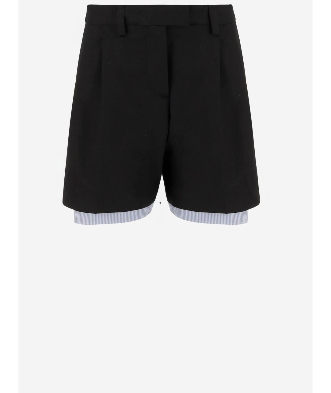 MIU MIU Черные хлопковые шорты, фото 4