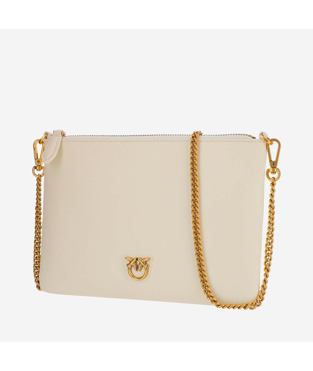 PINKO Белая кожаная сумка через плечо, фото 2